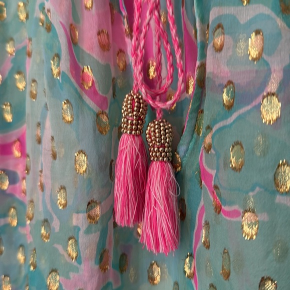 Lilly Pulitzer Tropical Rilla Silk Top - Picture 5 of 8